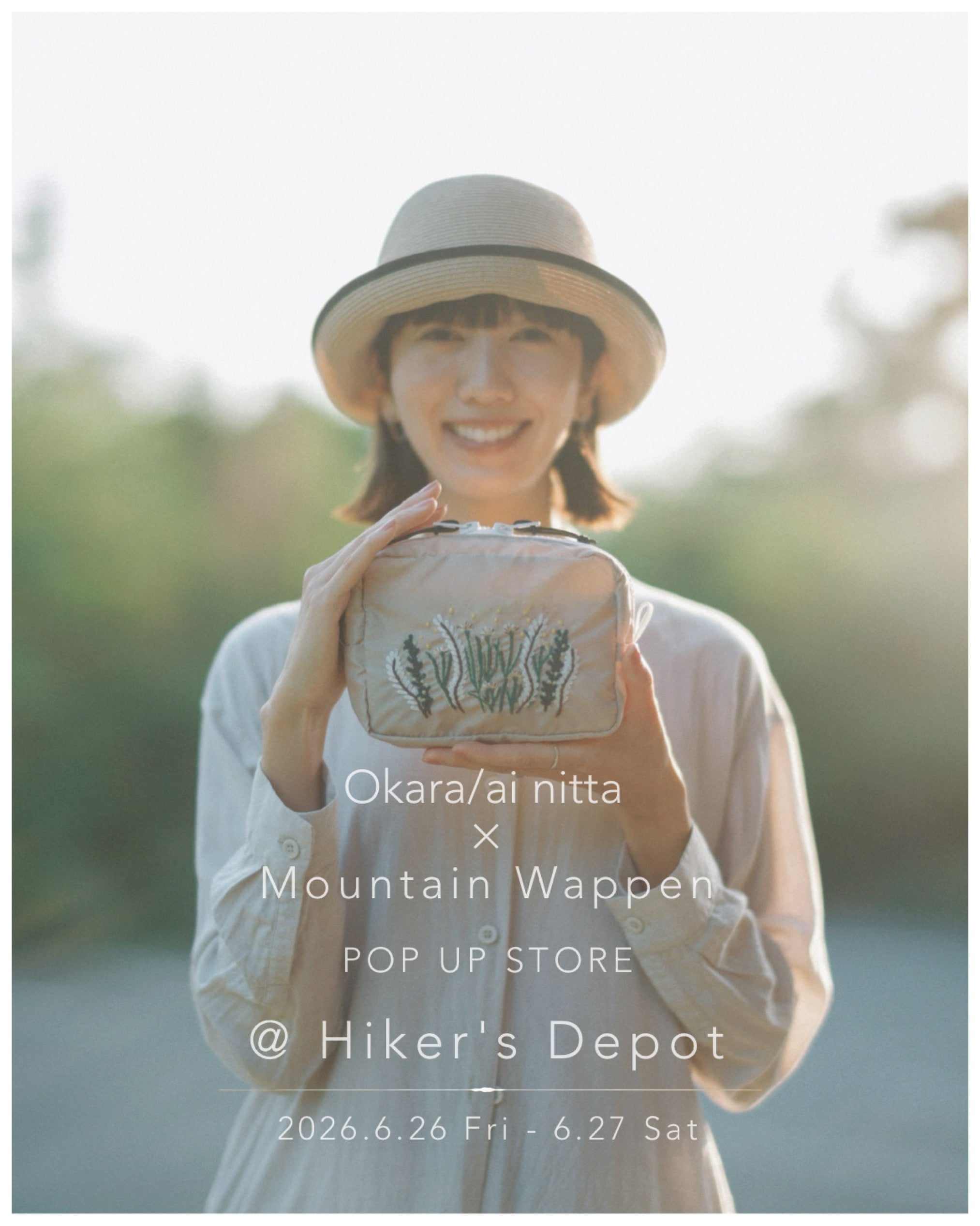 Okara/ai nitta × MOUNTAIN WAPPEN ポップアップ 6月26-27日開催
