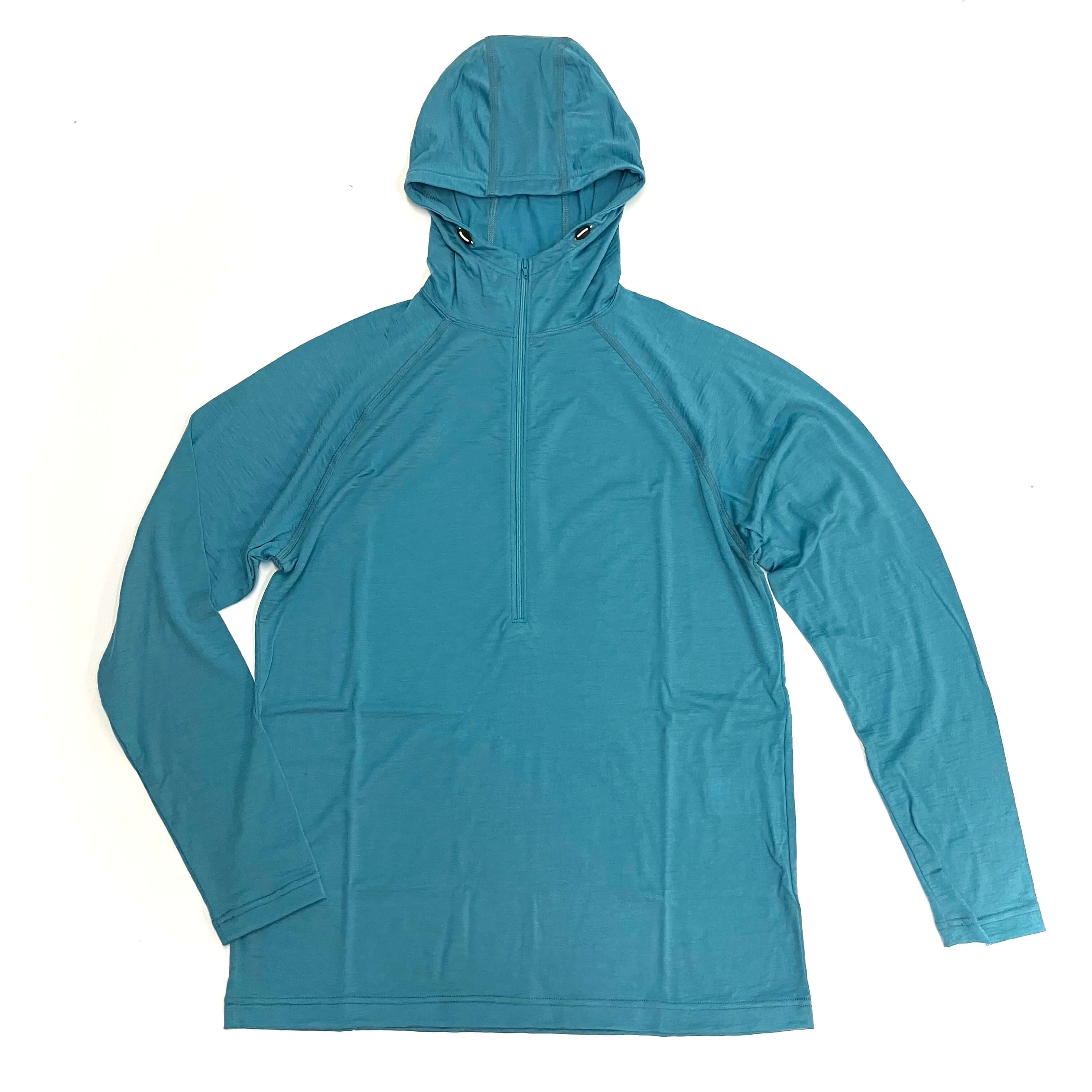 100% Light Merino Half Zip Hoody