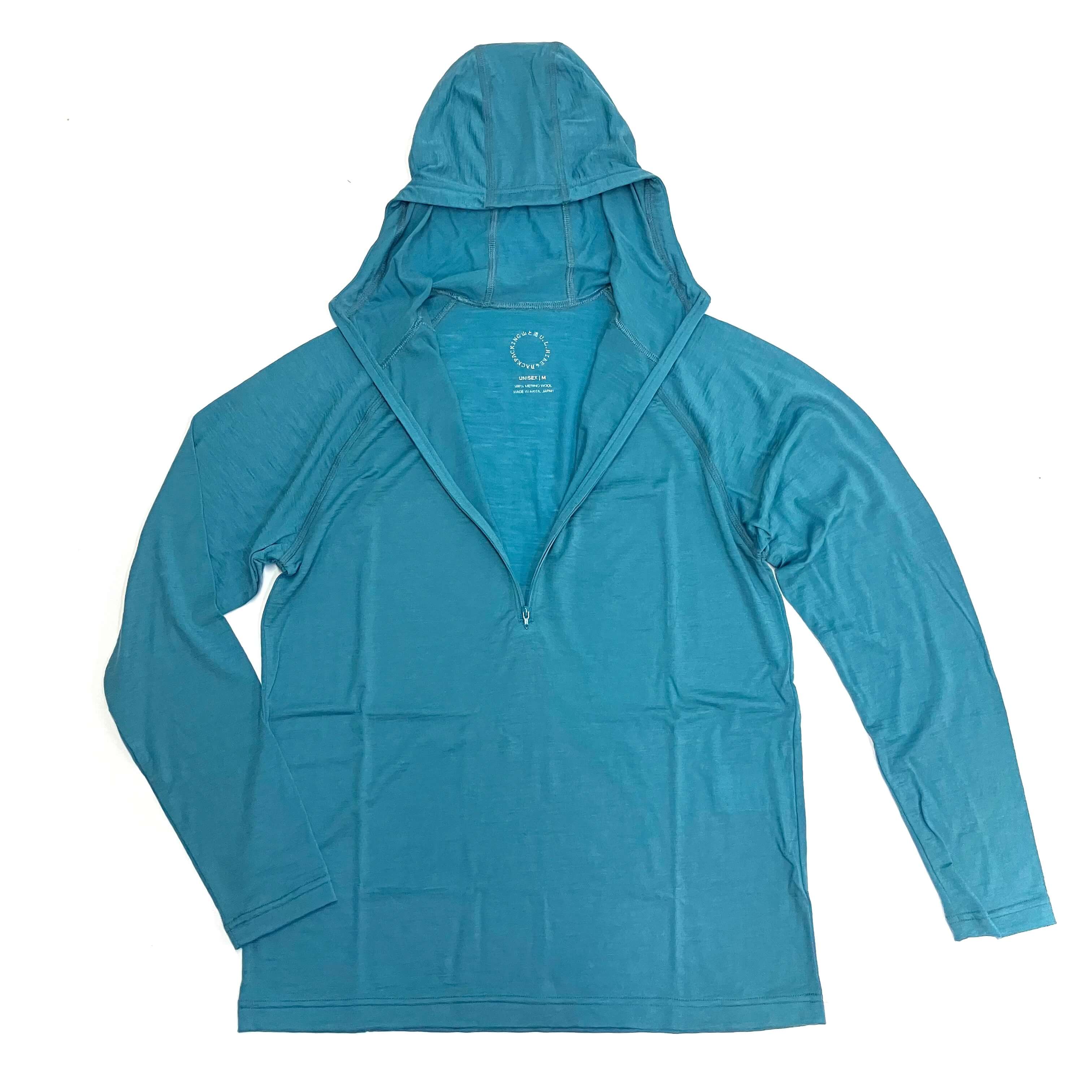 100% Light Merino Half Zip Hoody