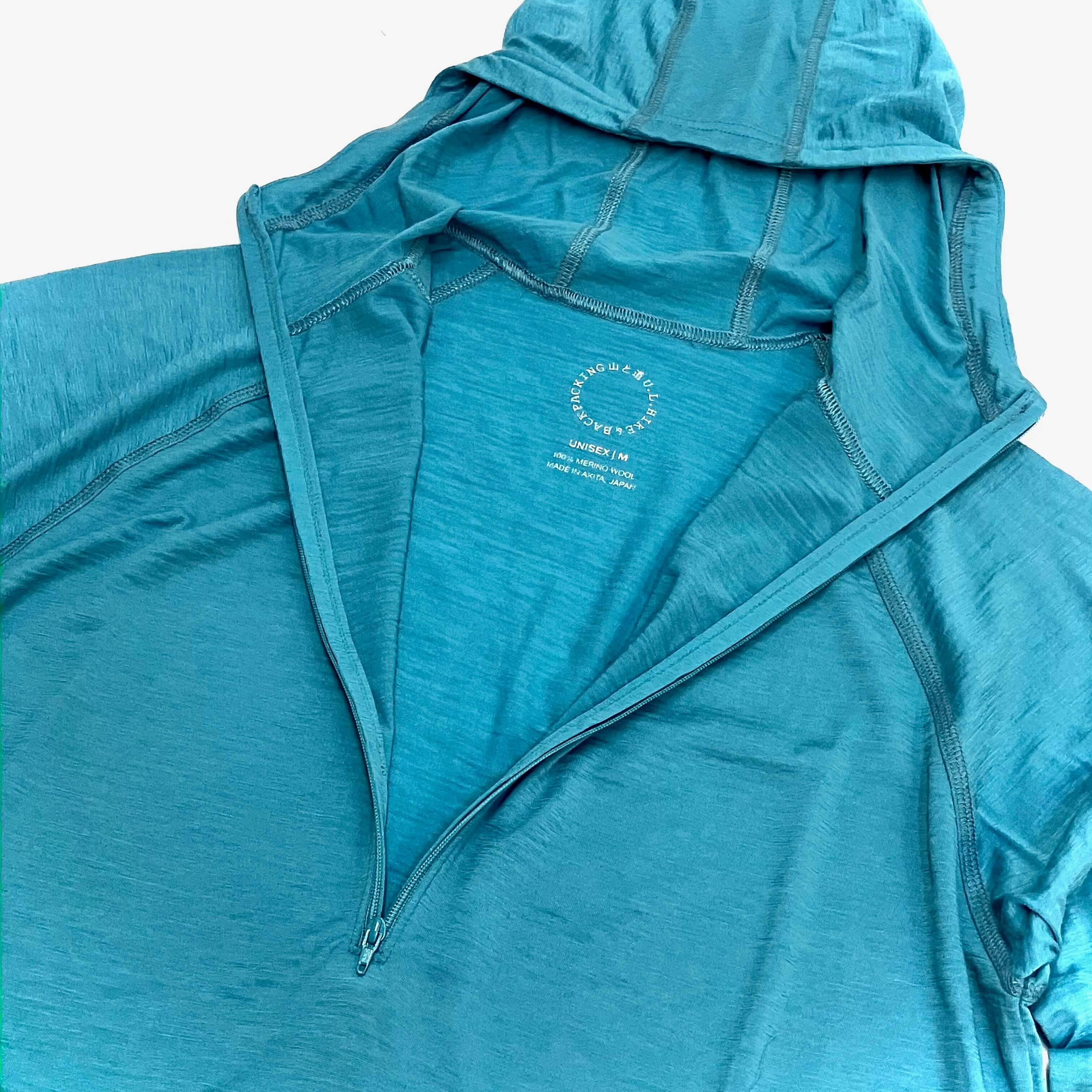100% Light Merino Half Zip Hoody