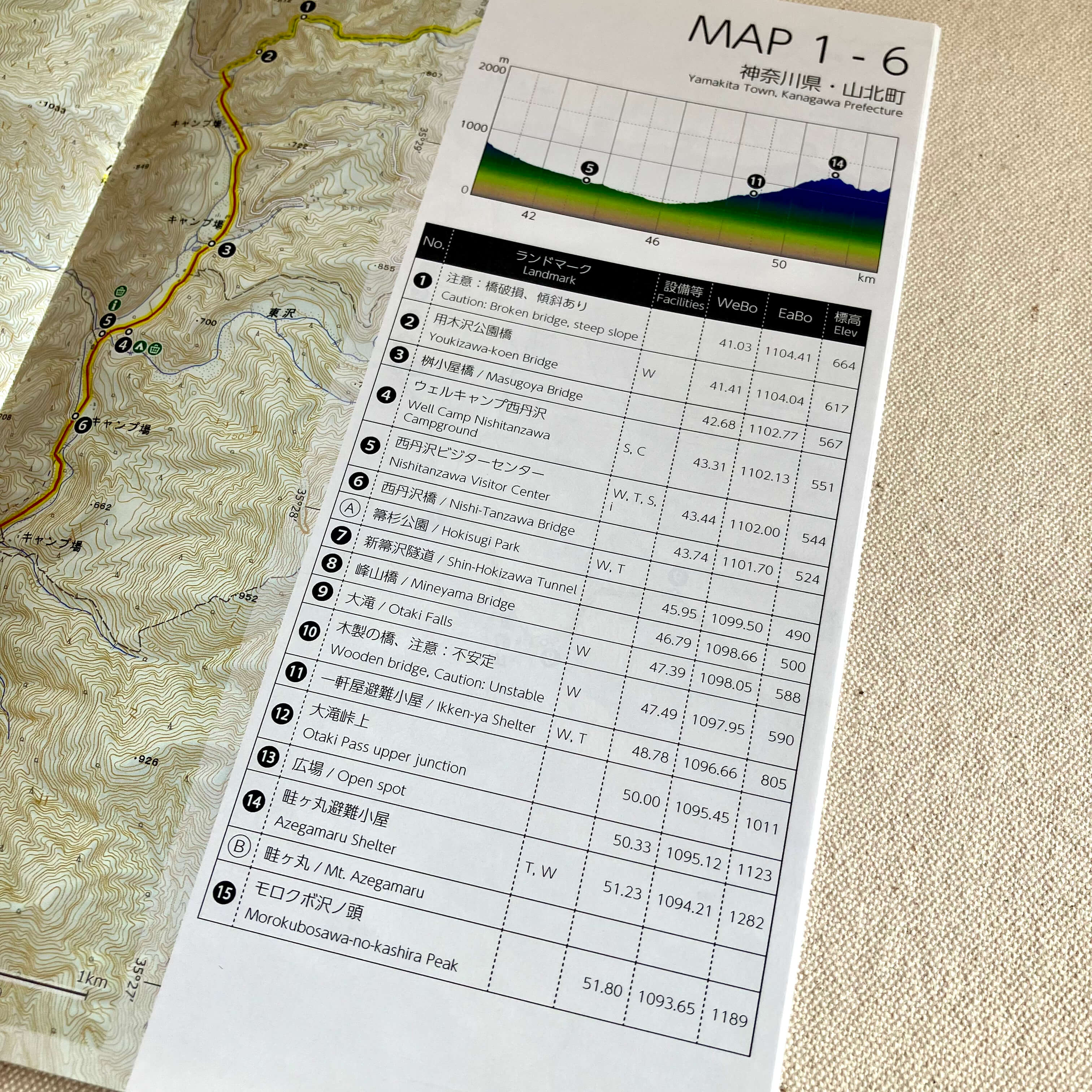 東海自然歩道 Hiking Map Book